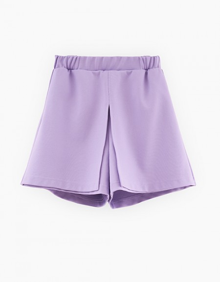 Юбка-шорты в трендовом оттенке цифровая лаванда Юбка-шорты в трендовом оттенке цифровая лаванда