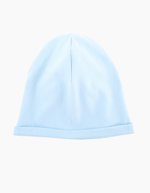 Светло-голубая шапка для девочки