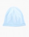 Светло-голубая шапка для девочки