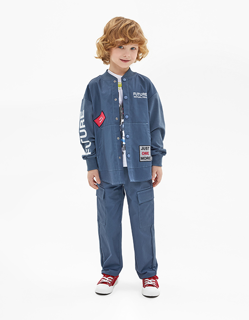 Брюки-карго в оттенке деним для мальчика