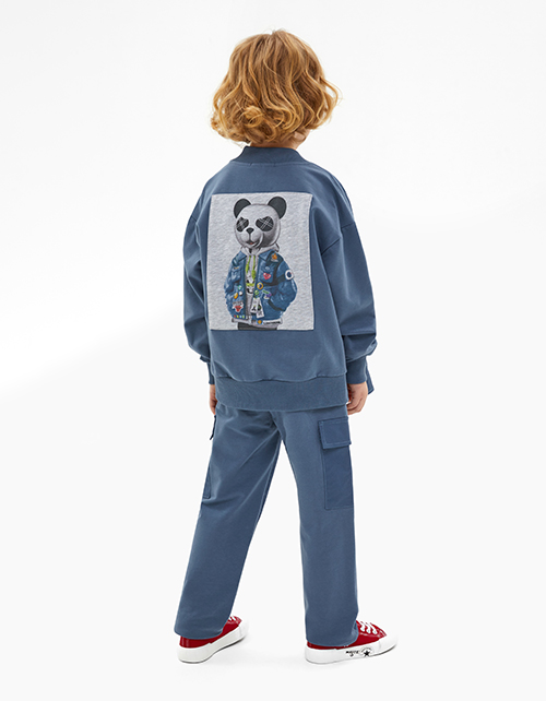 Брюки-карго в оттенке деним для мальчика