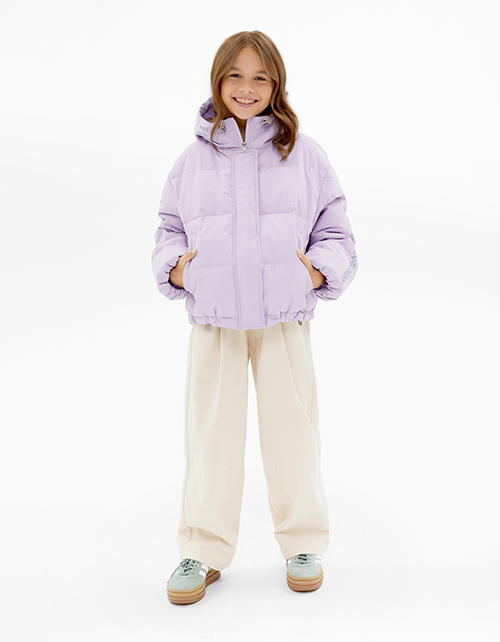 Лавандовая куртка-зефирка для девочки