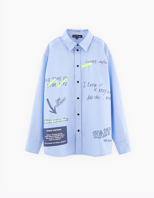 Светло-голубая рубашка для мальчика