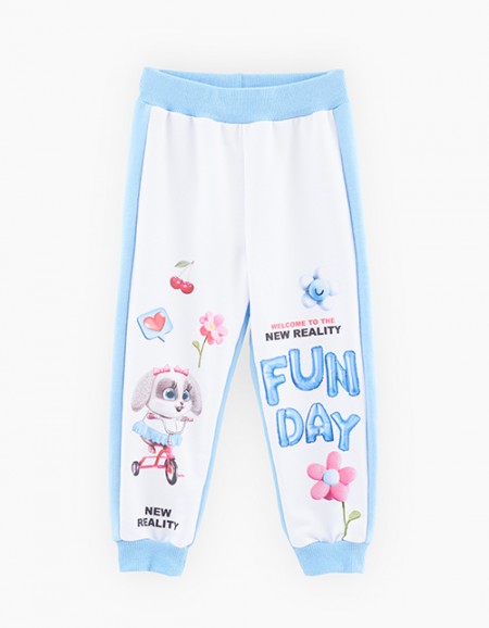 Комфортные брюки-джоггеры для девочки