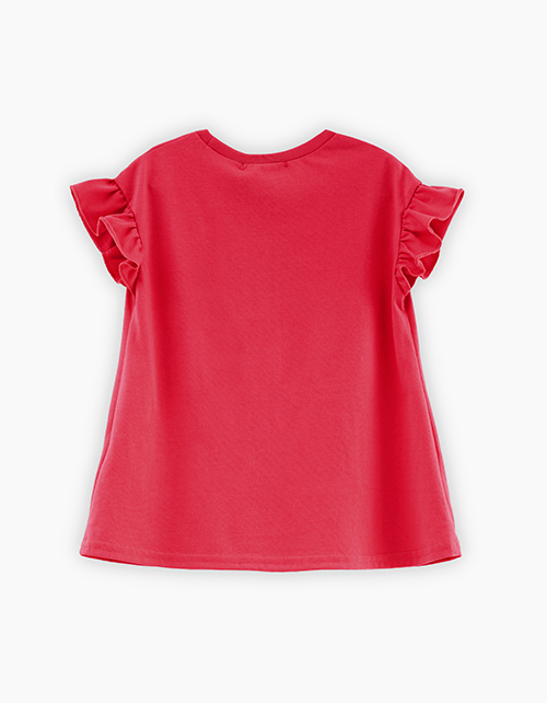 Туника в оттенке радужный красный для девочки Туника в оттенке радужный красный для девочки