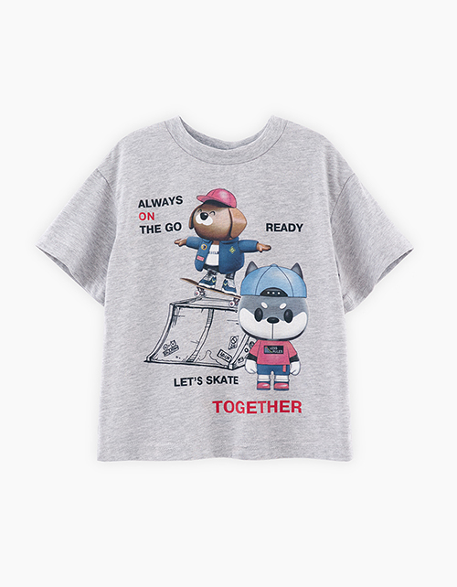 Серая футболка для мальчика