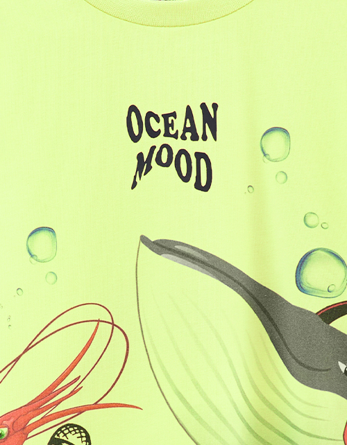 Футболка оттенка киберлайм для мальчика