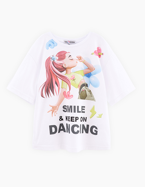 Белая футболка для девочки