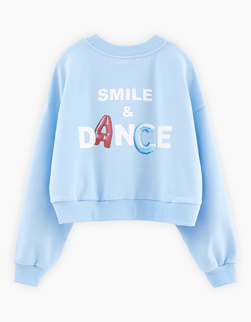 Укороченный свитшот для девочки