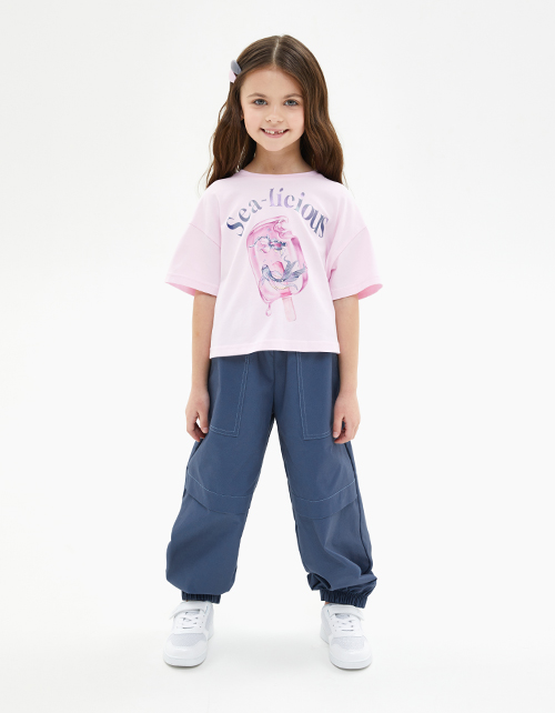 Укороченная футболка для девочки Укороченная футболка для девочки