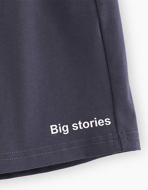 Шорты в оттенке графит для мальчика