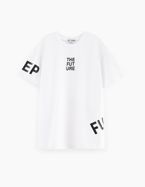 Белая футболка для мальчика