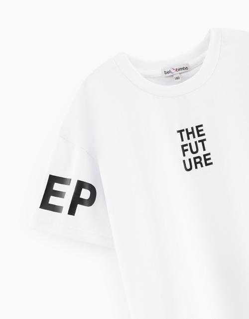 Белая футболка для мальчика