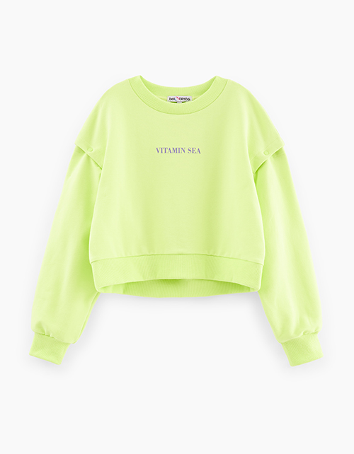 Свитшот в оттенке киберлайм для девочки Свитшот в оттенке киберлайм для девочки