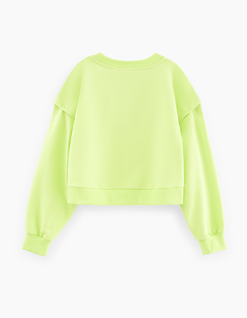 Свитшот в оттенке киберлайм для девочки Свитшот в оттенке киберлайм для девочки