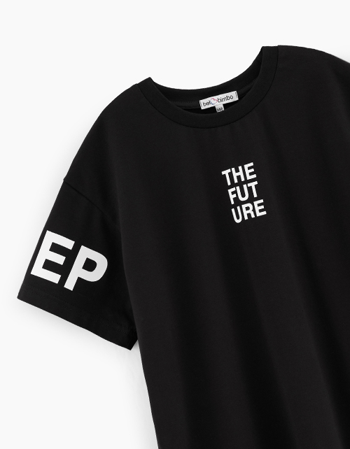 Чёрная футболка для мальчика