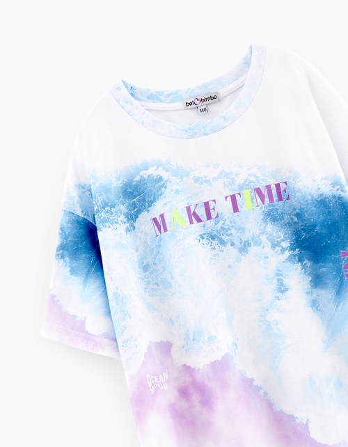 Футболка тай-дай для девочки