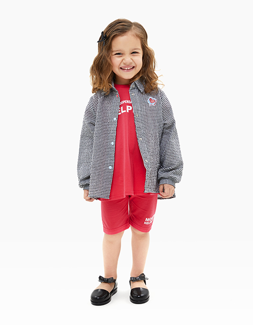 Рубашка в клетку для девочки