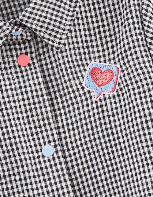 Рубашка в клетку для девочки