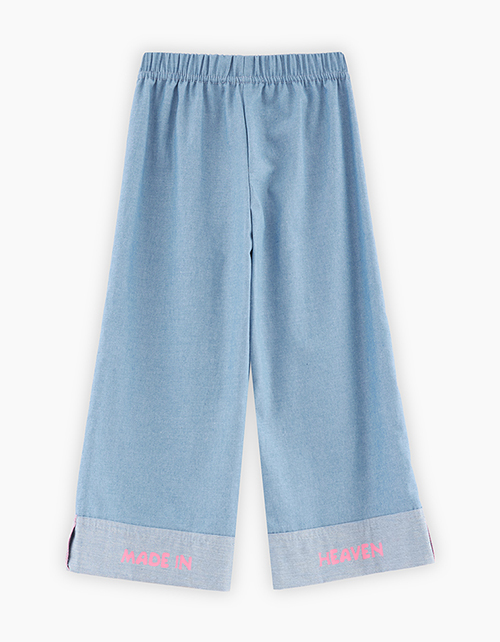 Широкие брюки для девочки