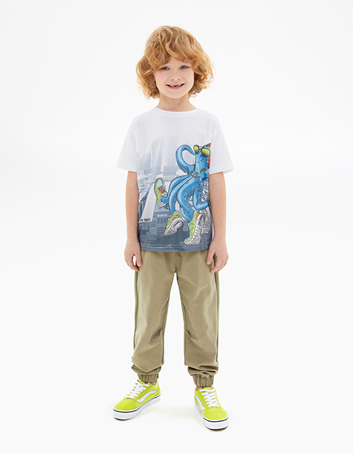 Комбинированные брюки для мальчика Комбинированные брюки для мальчика