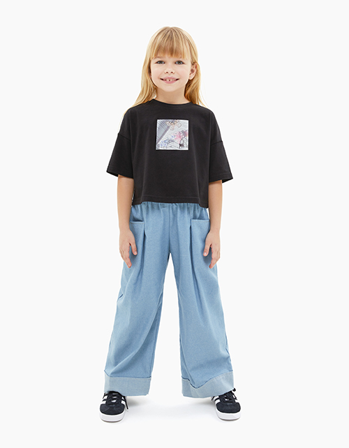 Джинсовые брюки для девочки Джинсовые брюки для девочки