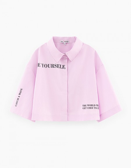 Кроп-рубашка для девочки