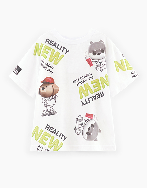 Белая футболка для мальчика