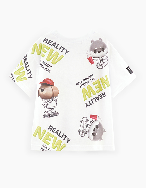 Белая футболка для мальчика