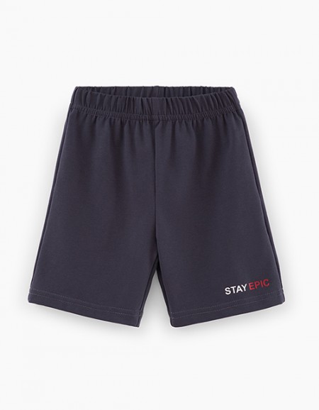 Шорты в оттенке графит для мальчика