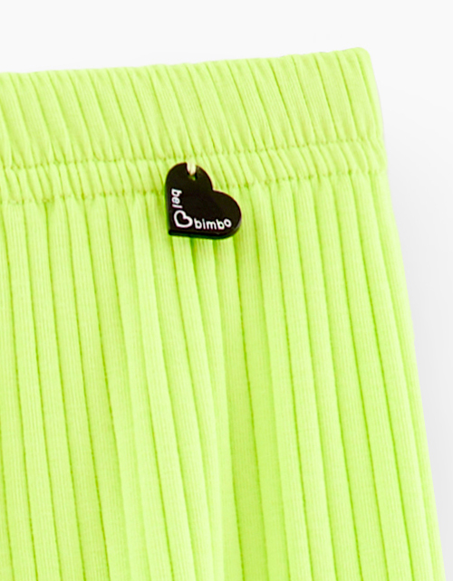 Брюки сочного оттенка киберлайм для девочки