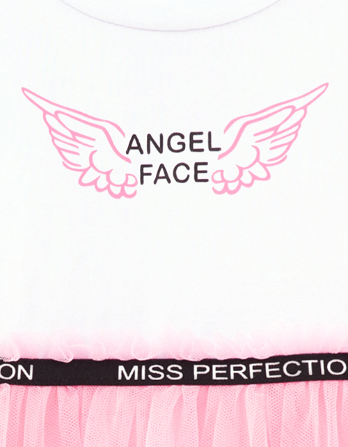 Платье нежного оттенка помадный розовый для девочки