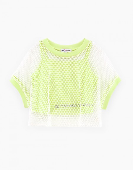 Футболка с сеткой для девочки Футболка с сеткой для девочки
