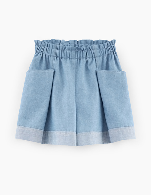 Светло-голубые шорты для девочки Светло-голубые шорты для девочки