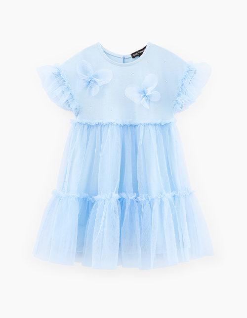 Голубое платье для девочки