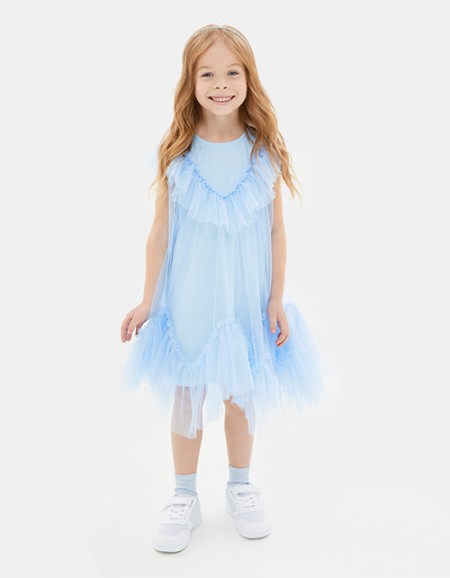 Голубое платье для девочки