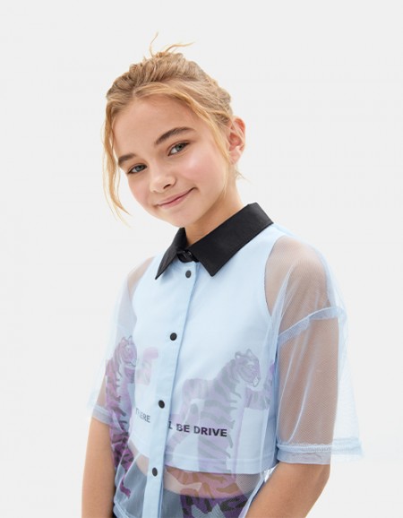 Стильная рубашка для девочки