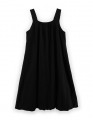 Чёрное платье-баллон для девочки
