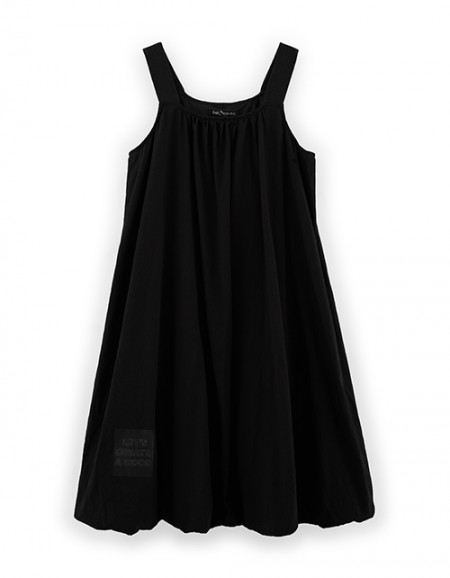 Чёрное платье-баллон для девочки