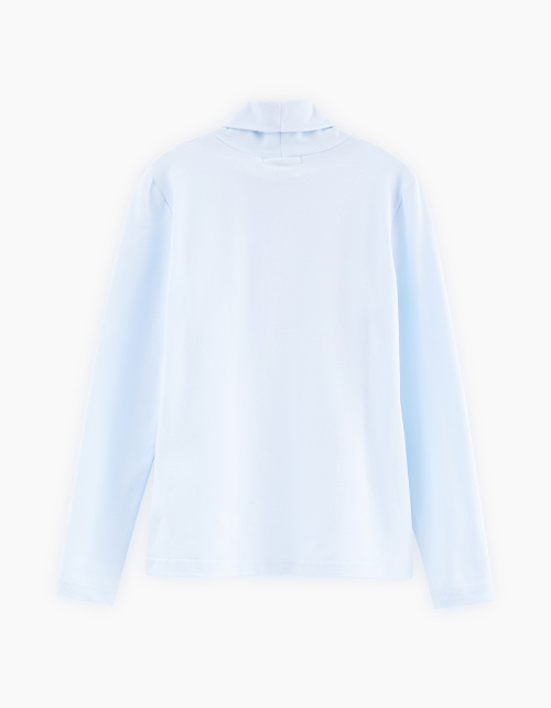 Хлопковая голубая водолазка для девочки Хлопковая голубая водолазка для девочки