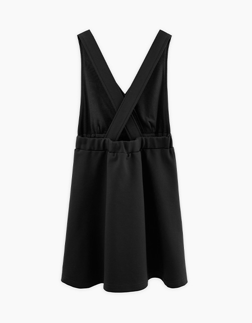 Чёрный сарафан с запахом для девочки Чёрный сарафан с запахом для девочки