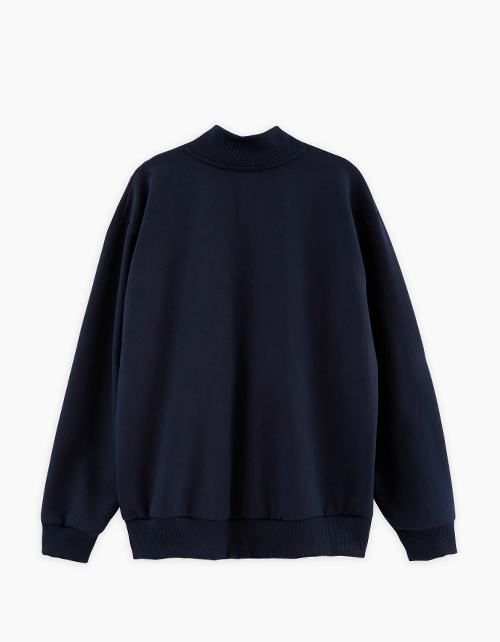 Тёмно-синий жакет-бомбер для мальчика Тёмно-синий жакет-бомбер для мальчика