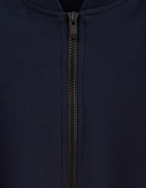 Тёмно-синий жакет-бомбер для мальчика Тёмно-синий жакет-бомбер для мальчика