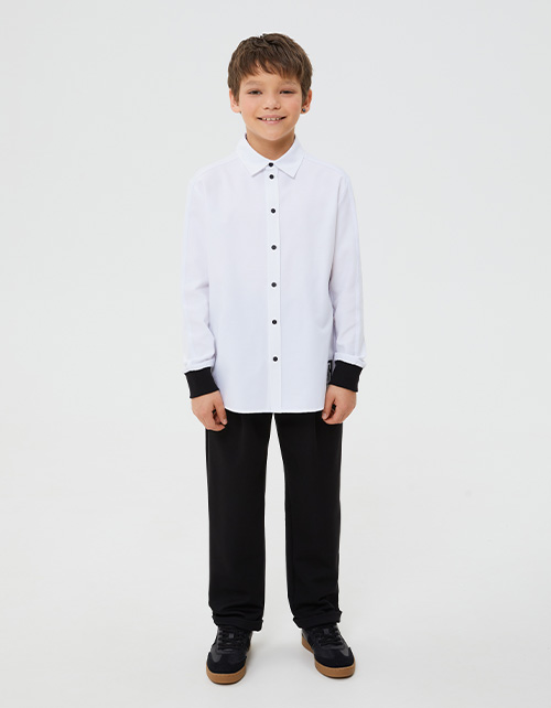 Чёрные школьные брюки для мальчика Чёрные школьные брюки для мальчика