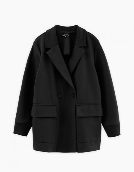 Чёрный школьный жакет для девочки