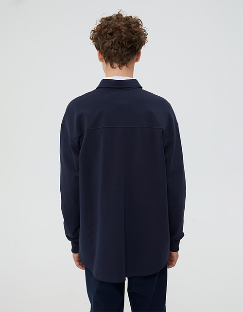 Тёмно-синий жакет-рубашка для мальчика Тёмно-синий жакет-рубашка для мальчика