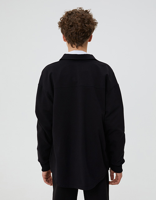 Чёрный жакет-рубашка для мальчика Чёрный жакет-рубашка для мальчика