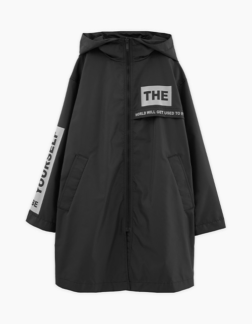 Плащ чёрного цвета для девочки