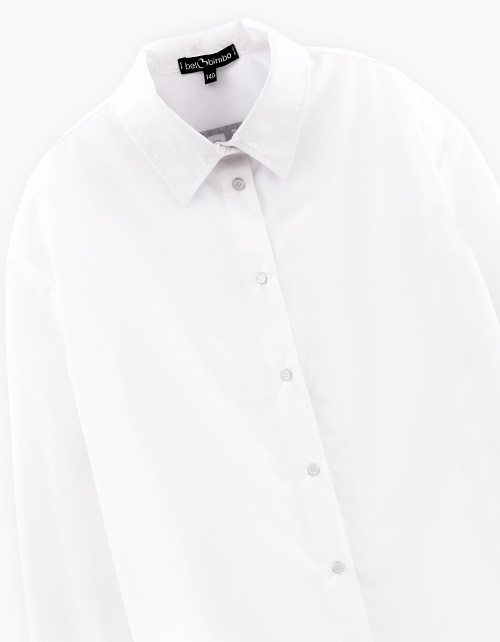 Дизайнерская школьная белая блузка для девочки