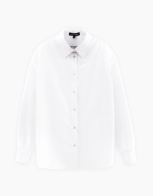 Дизайнерская школьная белая блузка для девочки